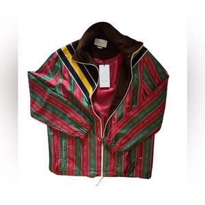 Gucci Horsebit Accent Striped Jacket NEW WITH TAGS
